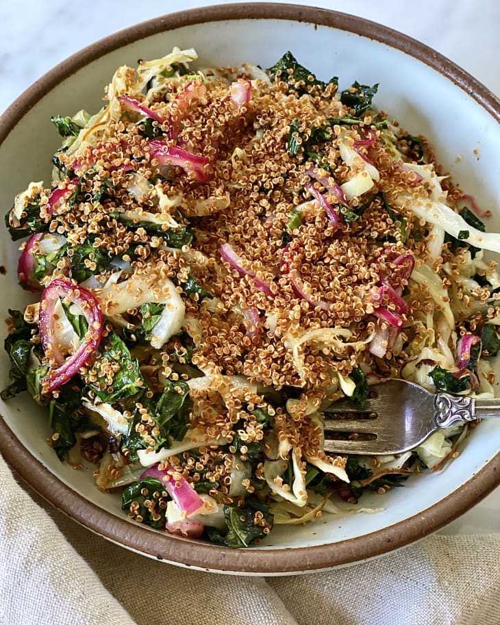 Baked Kale Salad Recipe Review The Kitchn