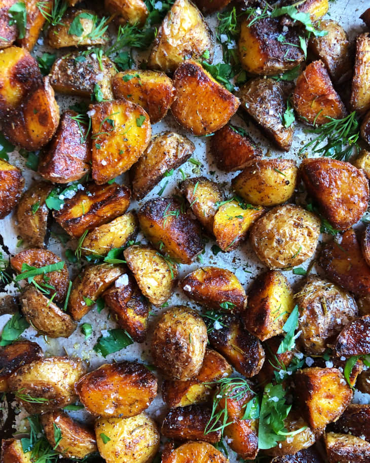 I Tried the TikTokFamous Crispy Roasted Potatoes The Kitchn