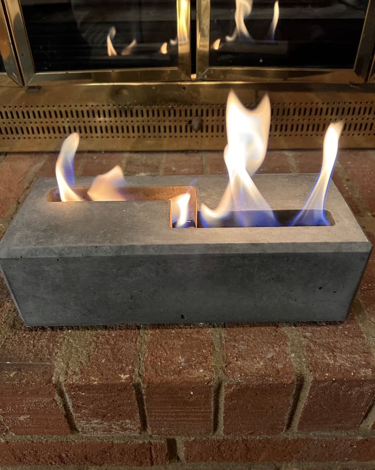 FLIKR Concrete Personal Fireplace Review — 2022 The Kitchn