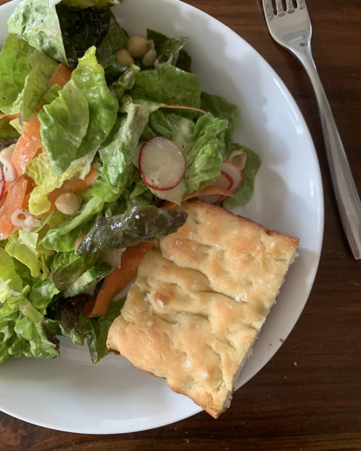 I Tried the Viral Mini Loaf Pan Focaccia Recipe — Here's What I Thought