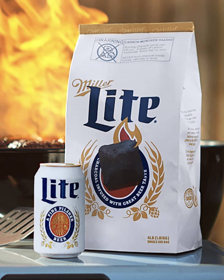 miller-lite-just-launched-a-beer-infused-charcoal-for-summer-kitchn