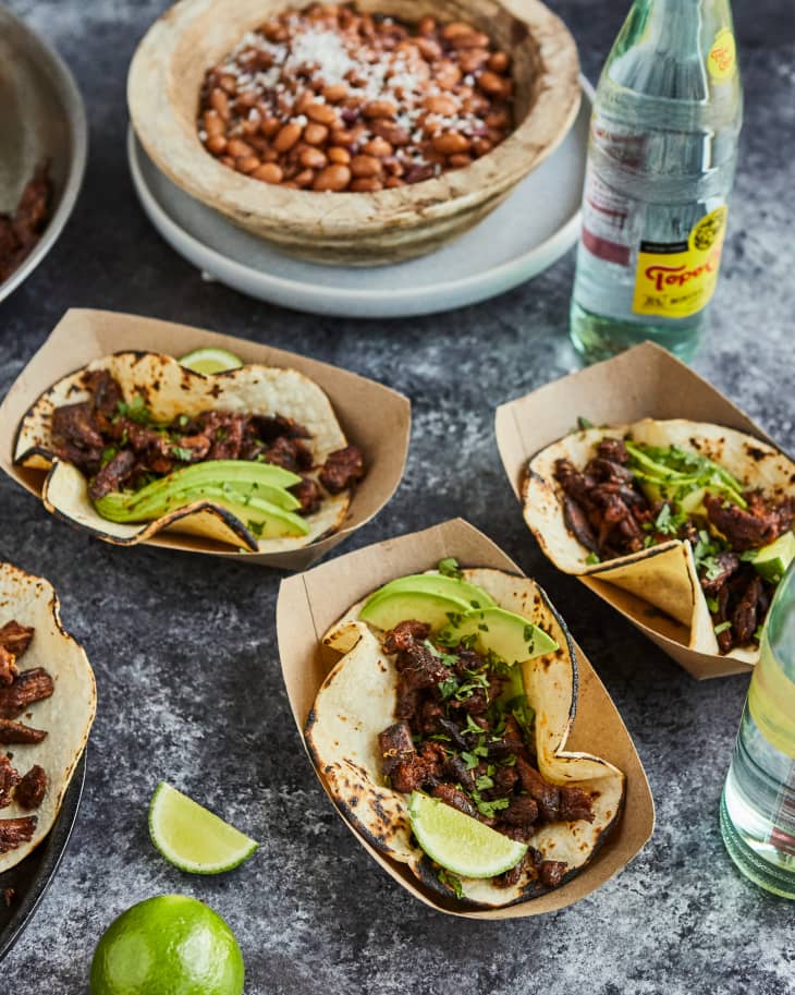 Barbacoa Tacos with Mexican Pinto Beans Recipe The Kitchn