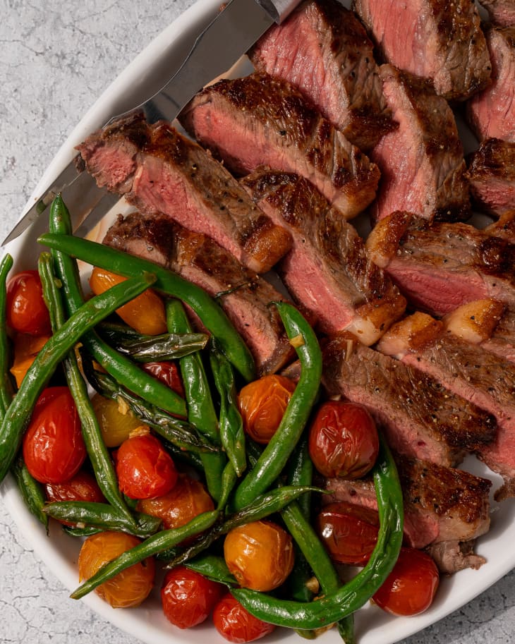New York Strip Steak Recipe (with Green Beans and Tomatoes) The Kitchn