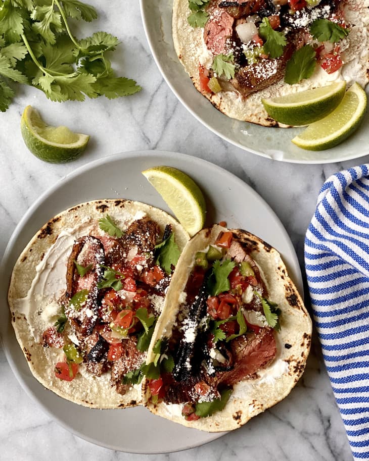 Grilled Steak Tacos Recipe Carne Asada The Kitchn