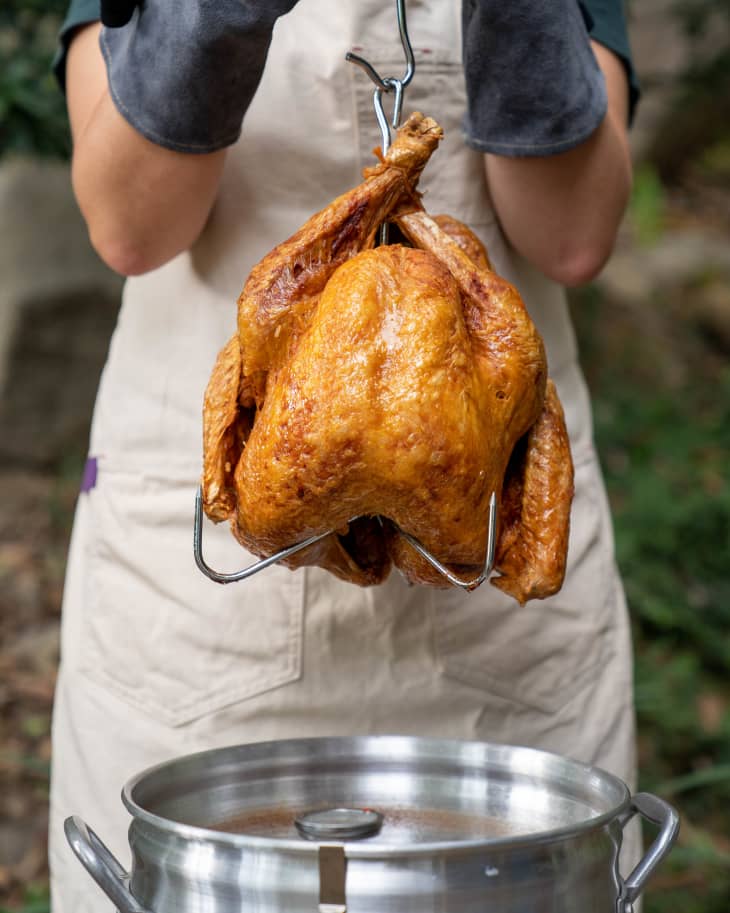 How To Deep Fry A Turkey Step By Step Recipe With Photos The Kitchn
