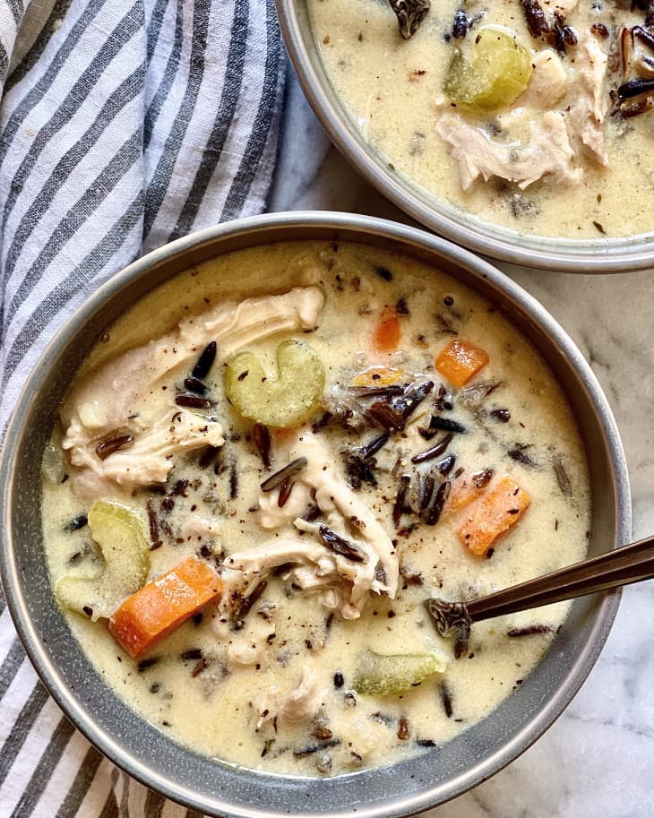 Chicken and Wild Rice Soup Recipe | The Kitchn