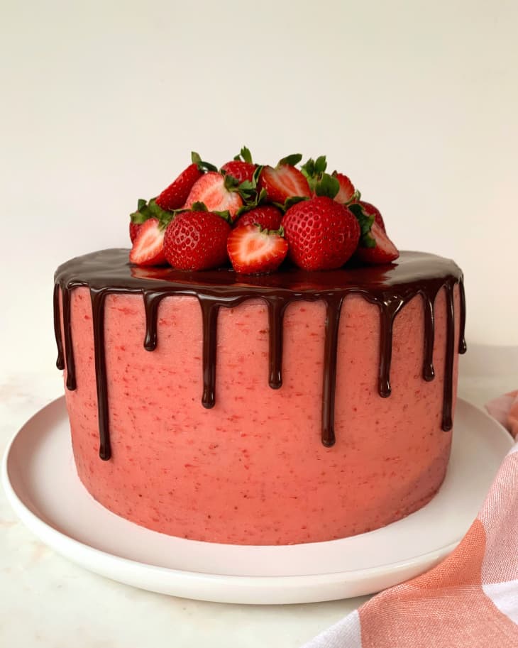 Chocolate Strawberry Layer Cake Recipe | The Kitchn