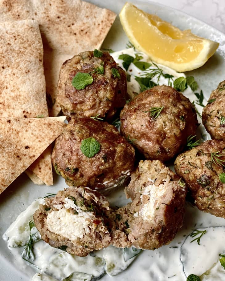 Feta-Stuffed Lamb Meatballs Recipe | The Kitchn