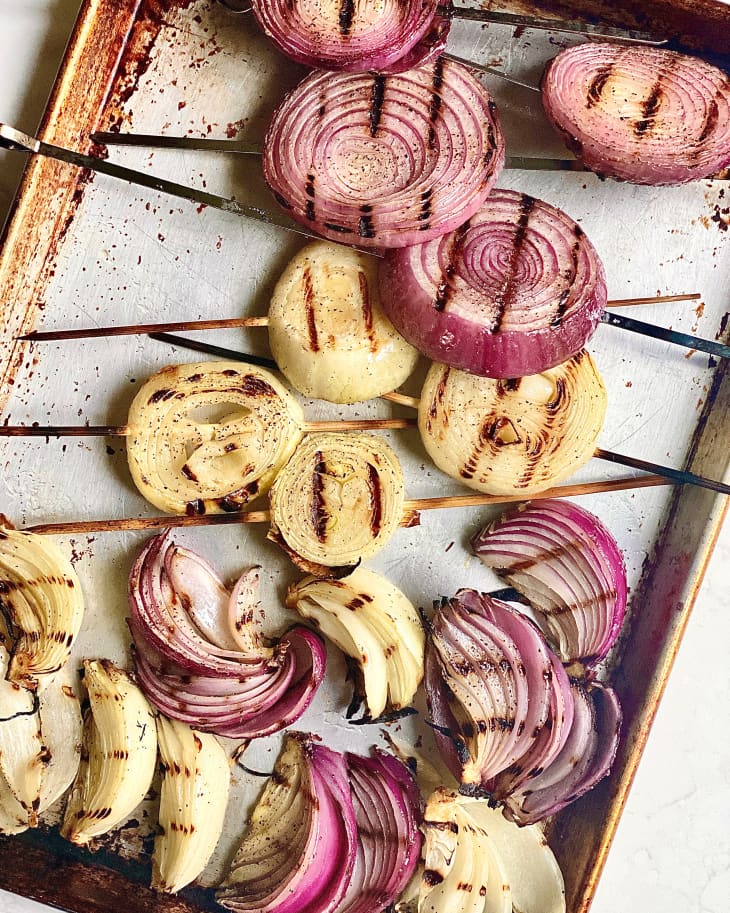 Grilled Onions Recipe (Wedges and Rounds) | The Kitchn