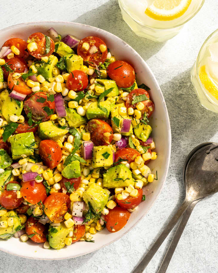 Avocado Corn Salad Recipe (with Raw Corn) The Kitchn