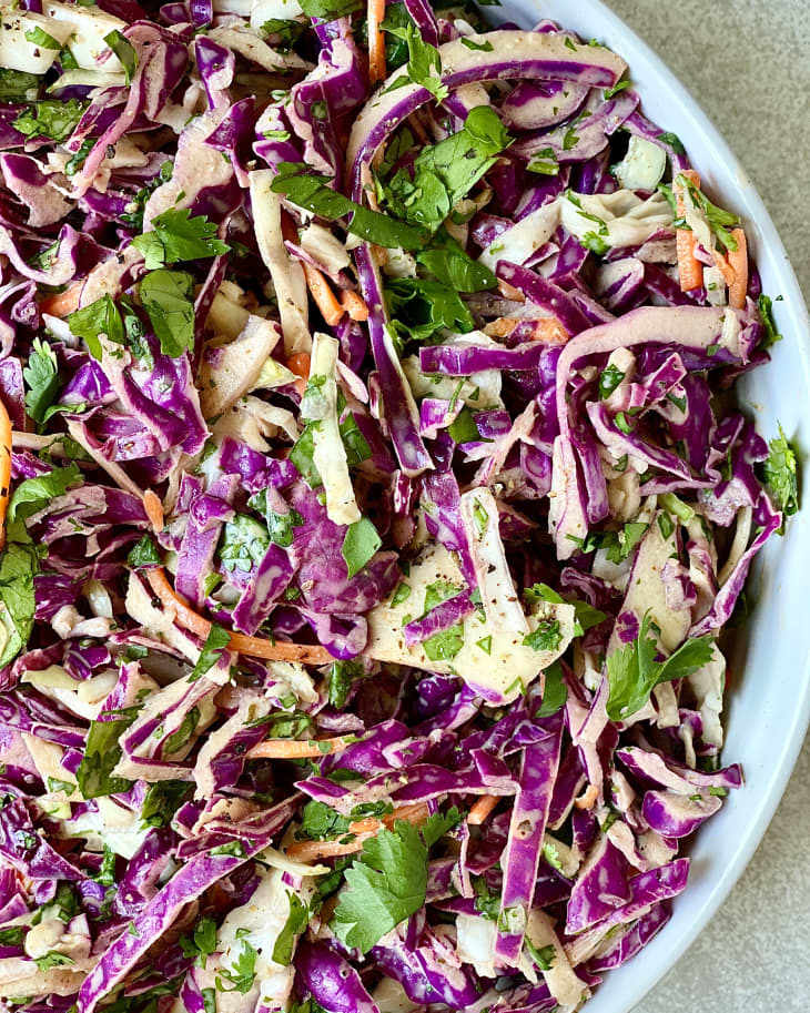 Creamy 3Ingredient CilantroLime Slaw (No Mayo) The Kitchn