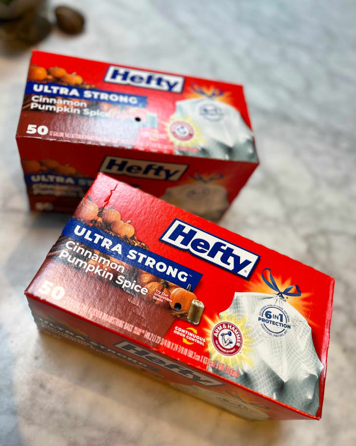 Hefty Cinnamon Pumpkin Spice Trash Bag Review 2023 The Kitchn
