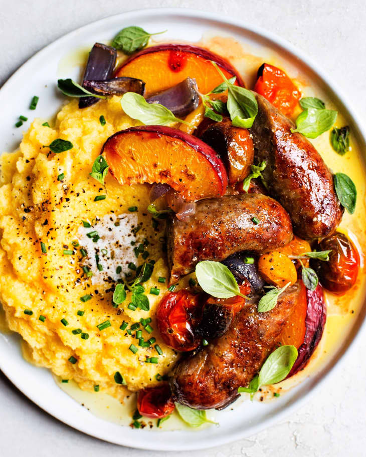 Sausage, Tomato, and Peach Supper with Spaghetti Squash The Daley