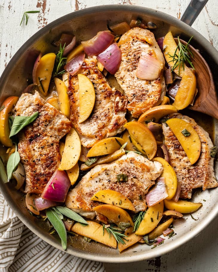 Pork Chops with Apples - Nourish and Fete | The Kitchn