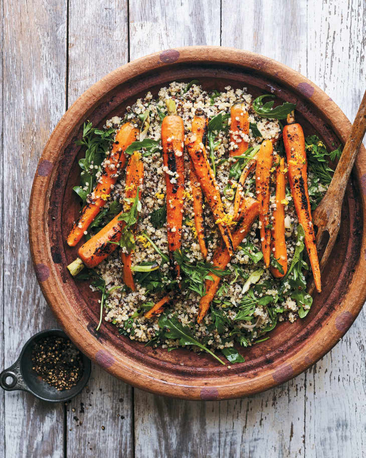Grilled Quinoa and Carrot Salad with Lemon Vinaigrette Recipe The Kitchn