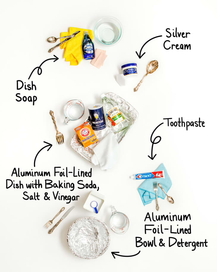 We Tried 5 Methods to Clean Tarnished Silverware The Kitchn
