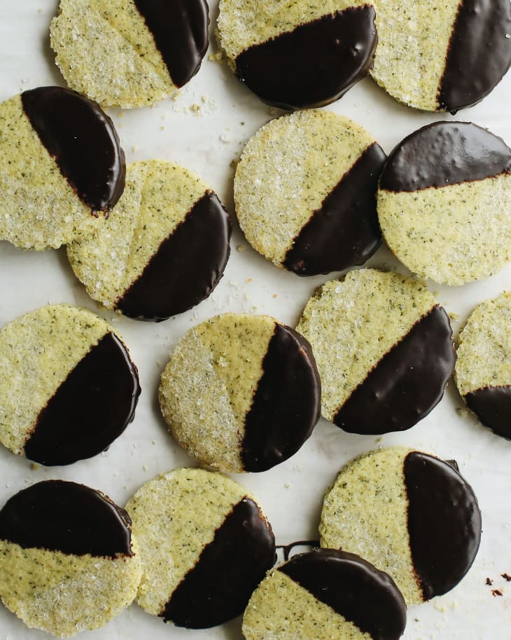 BlackandWhiteandGreen Cookies Bon Appétit The Kitchn