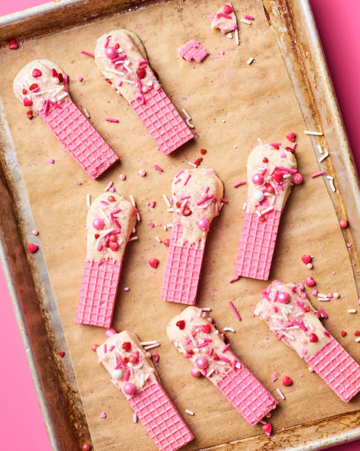 Chocolate Dipped Strawberry Wafer Cookies The Kitchn
