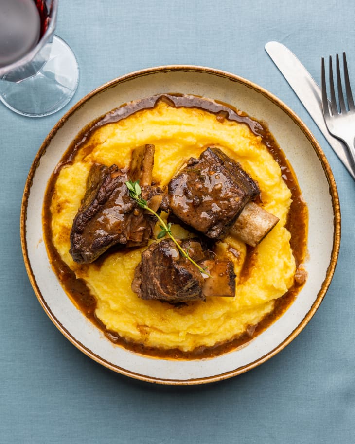 Red Wine Braised Short Ribs Recipe Slow Cooker Style The Kitchn