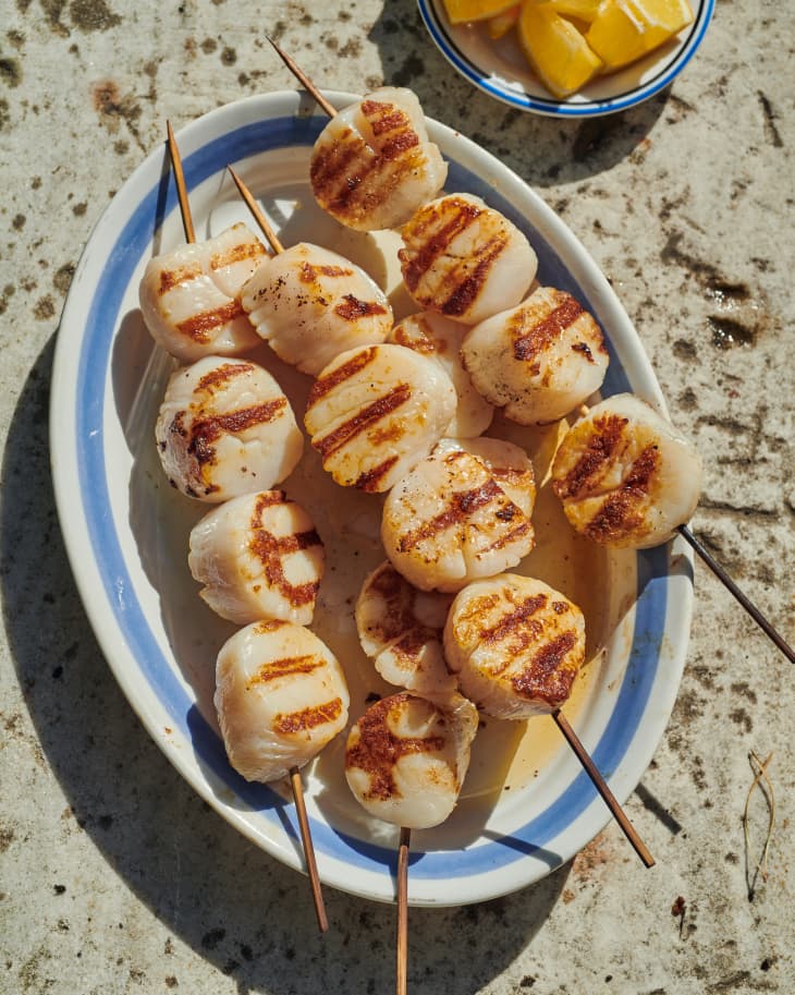 Bbq scallops skewers clearance