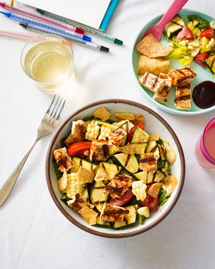 BBQ Tofu Salad with Grilled Vegetables The Kitchn