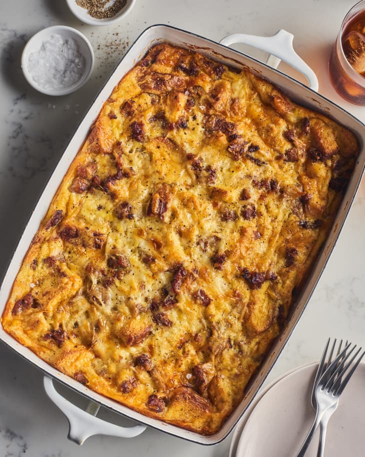 Sausage Breakfast Casserole Recipe (with Bread) The Kitchn