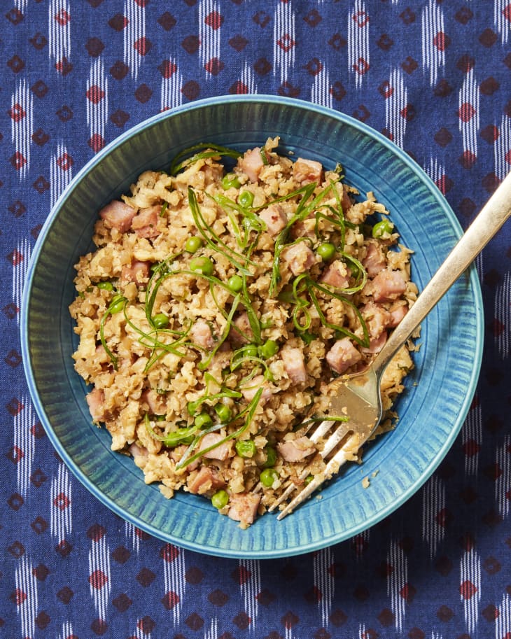 Cauliflower Fried Rice with Ham and Egg Recipe The Kitchn