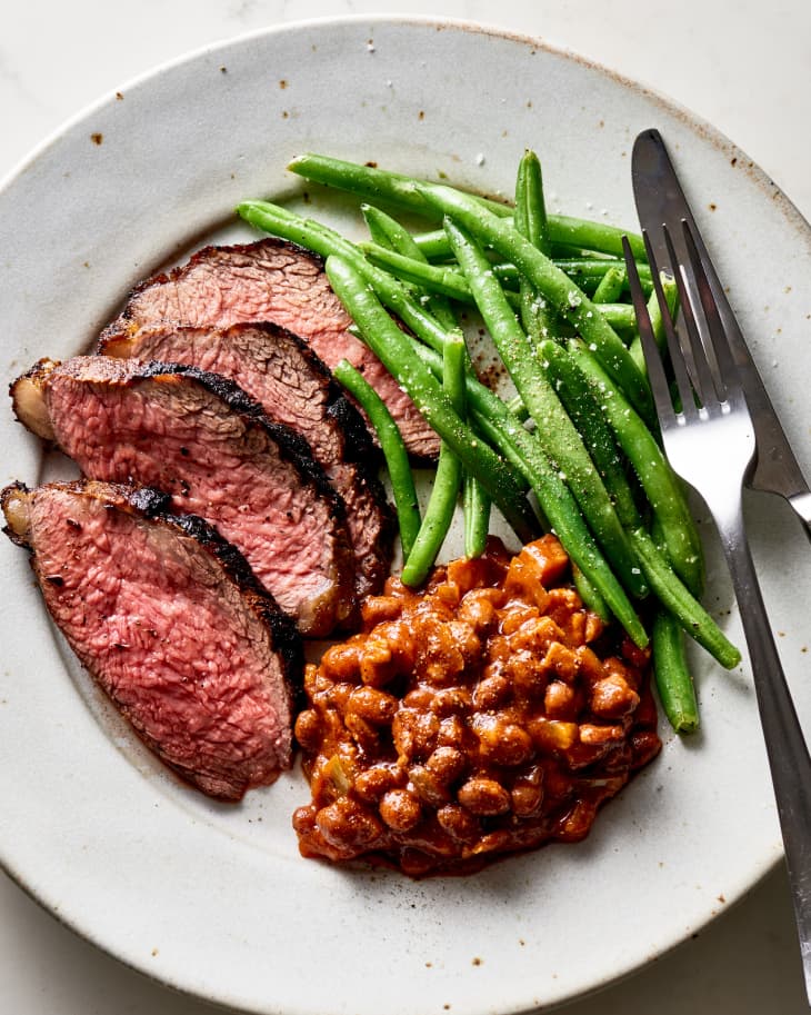 Marinated tri store tip steak