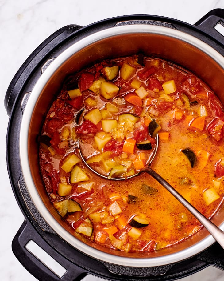 Instant pot vegetable soup with 2025 chicken
