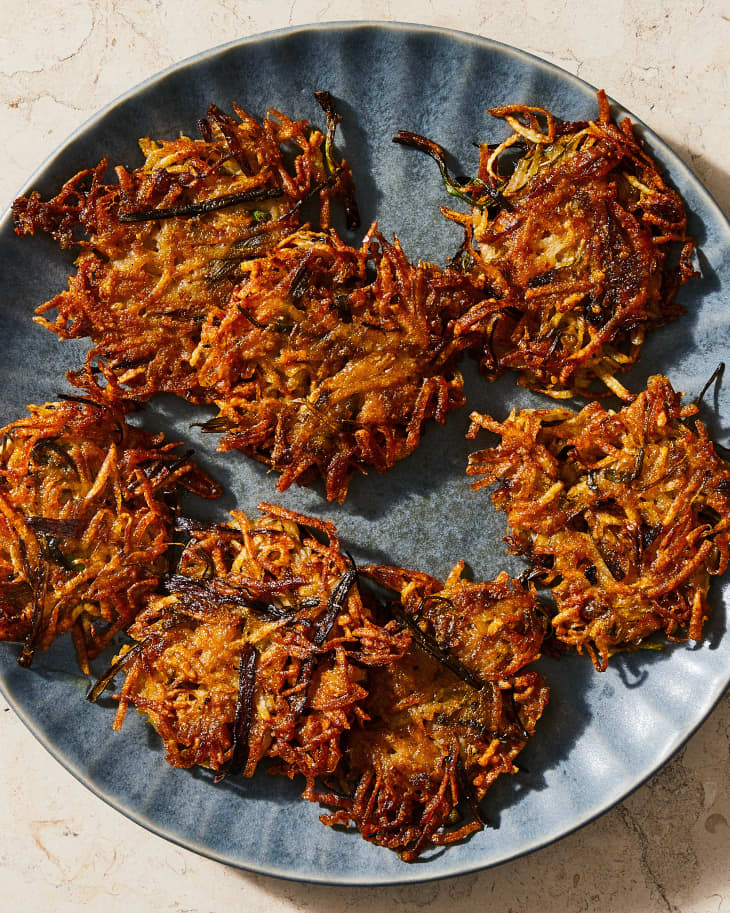 Kimchi Scallion Latkes Recipe | The Kitchn