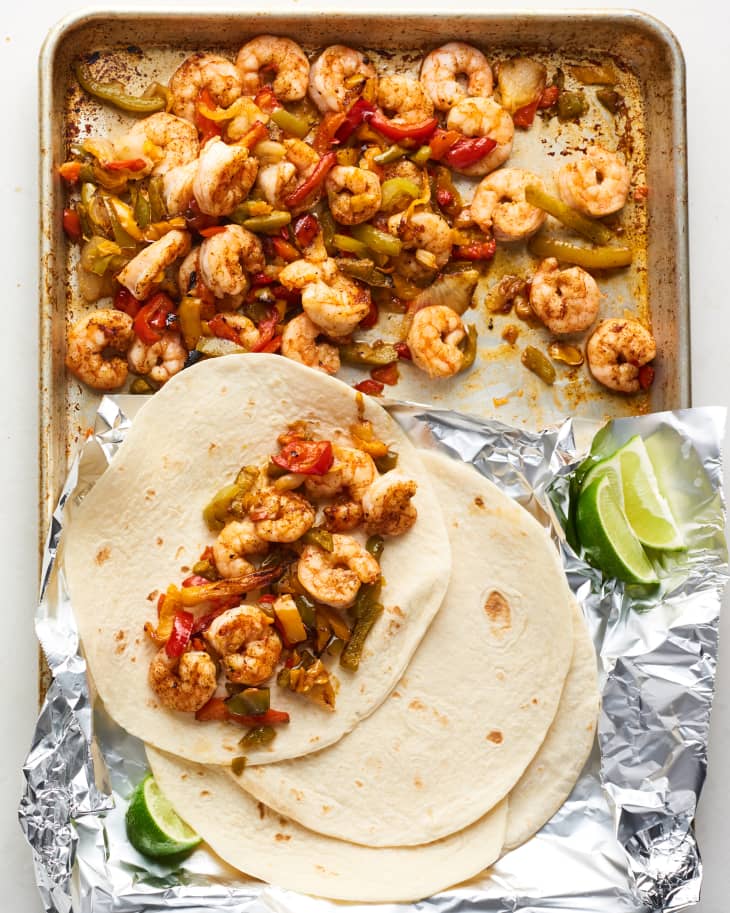 Sheet Pan Shrimp Fajitas The Kitchn
