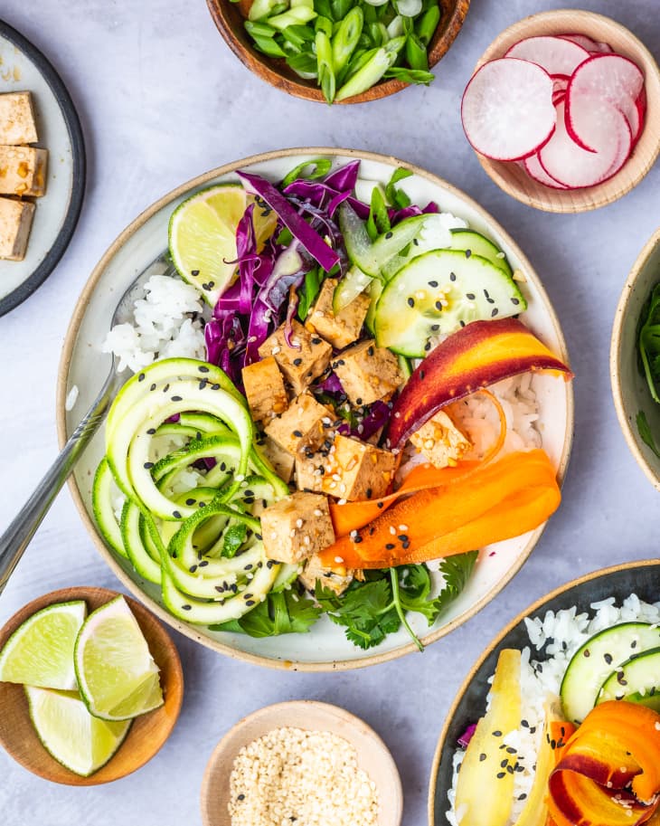 Sesame Ginger Tofu Poke Bowl | The Kitchn