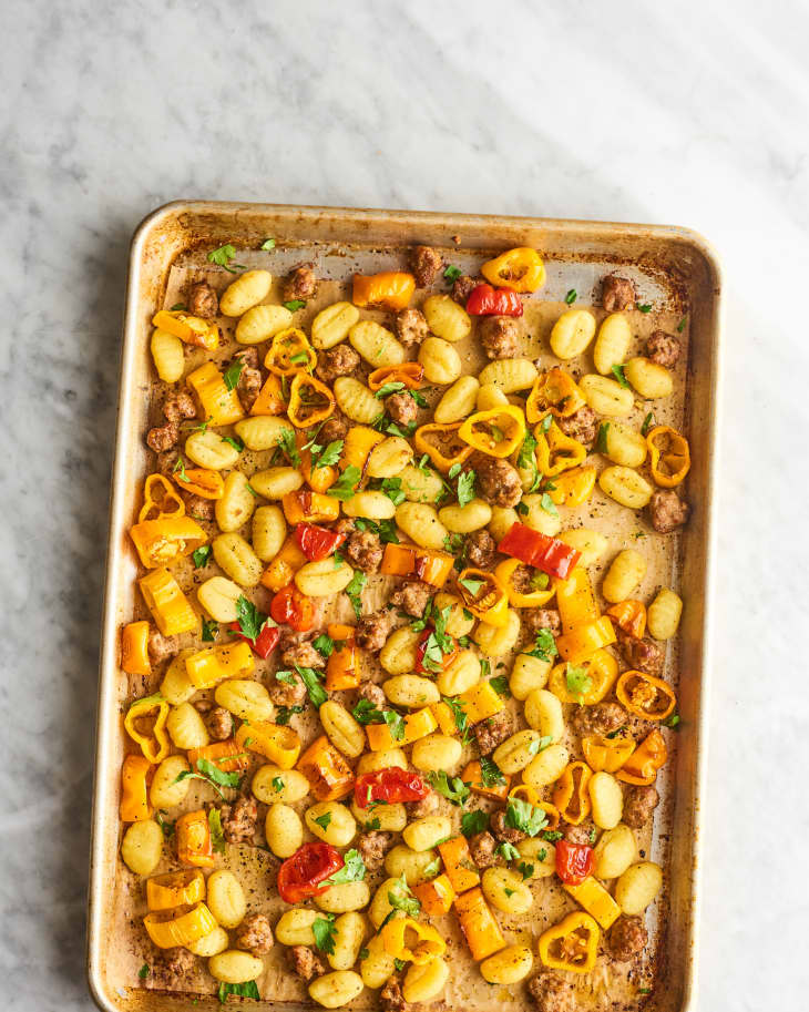 Sheet Pan Gnocchi with Sausage and Peppers The Kitchn