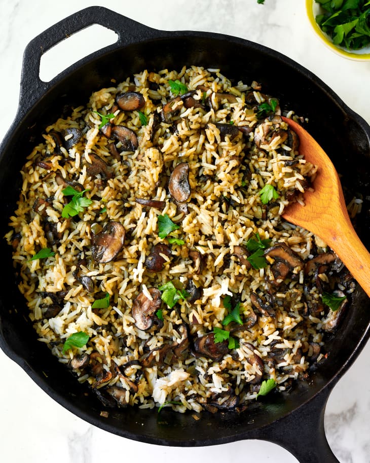 Mushroom Rice Pilaf with Leftover Rice The Kitchn