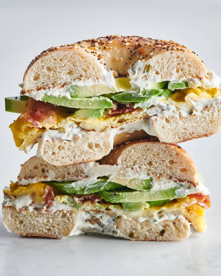 Bagel Breakfast Sandwich Recipe The Kitchn