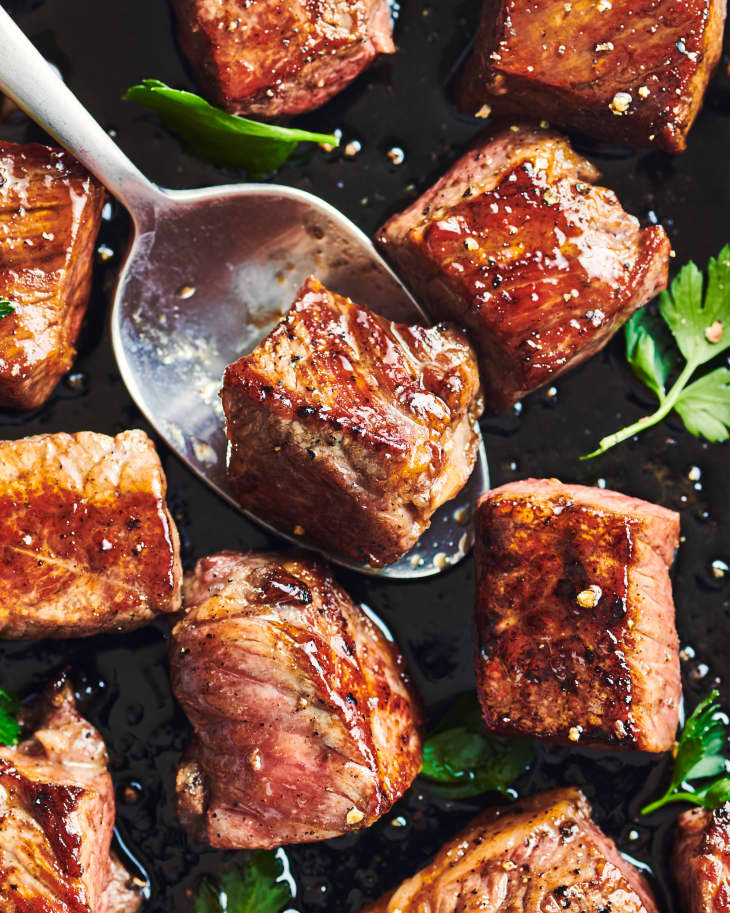 Brown Sugar Bourbon Steak Bites Recipe The Kitchn