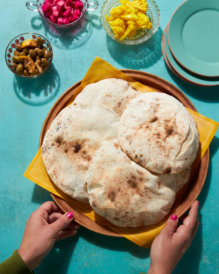 Khobz Arabi Recipe (Arab Flatbread) The Kitchn