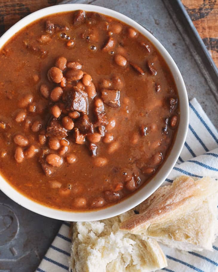 Dutch Oven Recipe White Bean & Chicken Sausage Stew The Kitchn