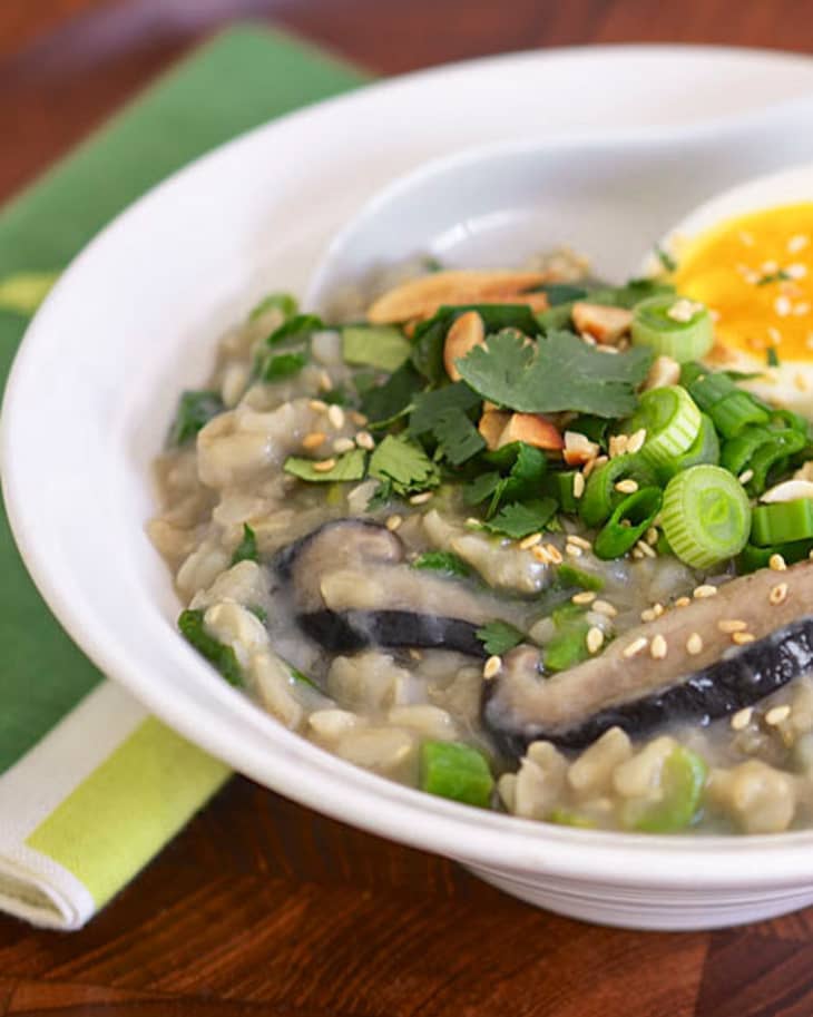 Brown Rice Congee Recipe (With Shiitake Mushrooms) The Kitchn