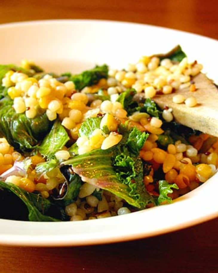 Recipe Israeli Couscous with Chard The Kitchn