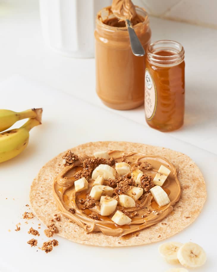Recipe Peanut Butter, Banana, and Granola Wrap The Kitchn