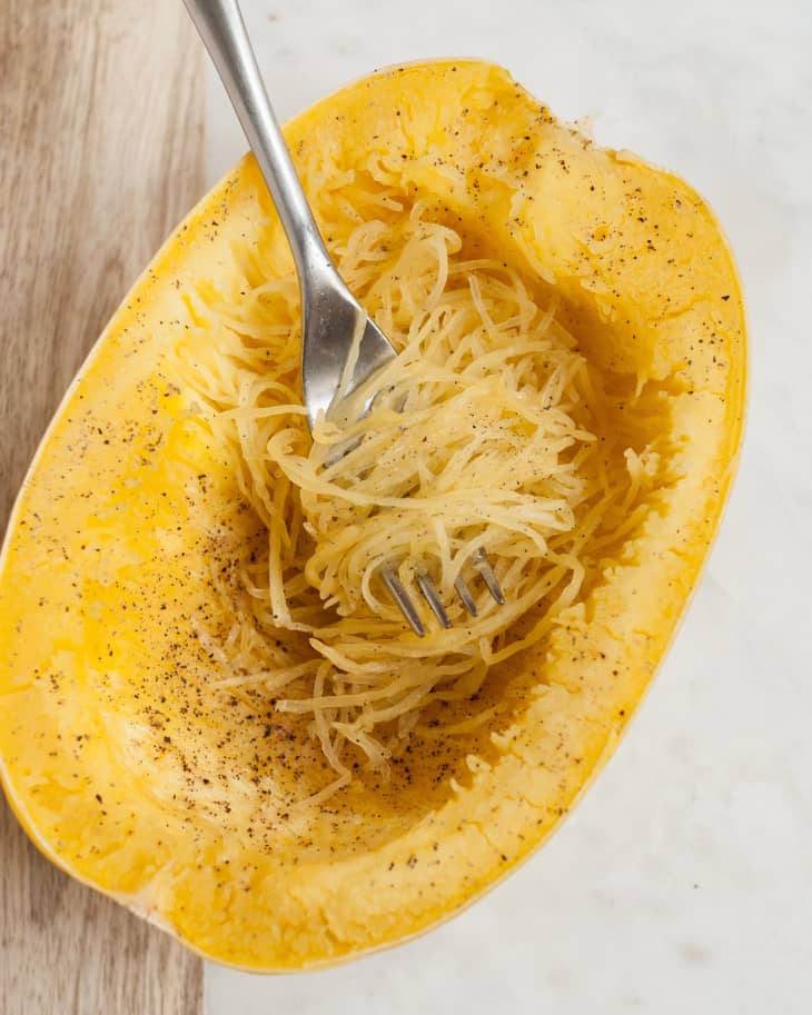 How To Cook Spaghetti Squash in the Microwave Kitchn