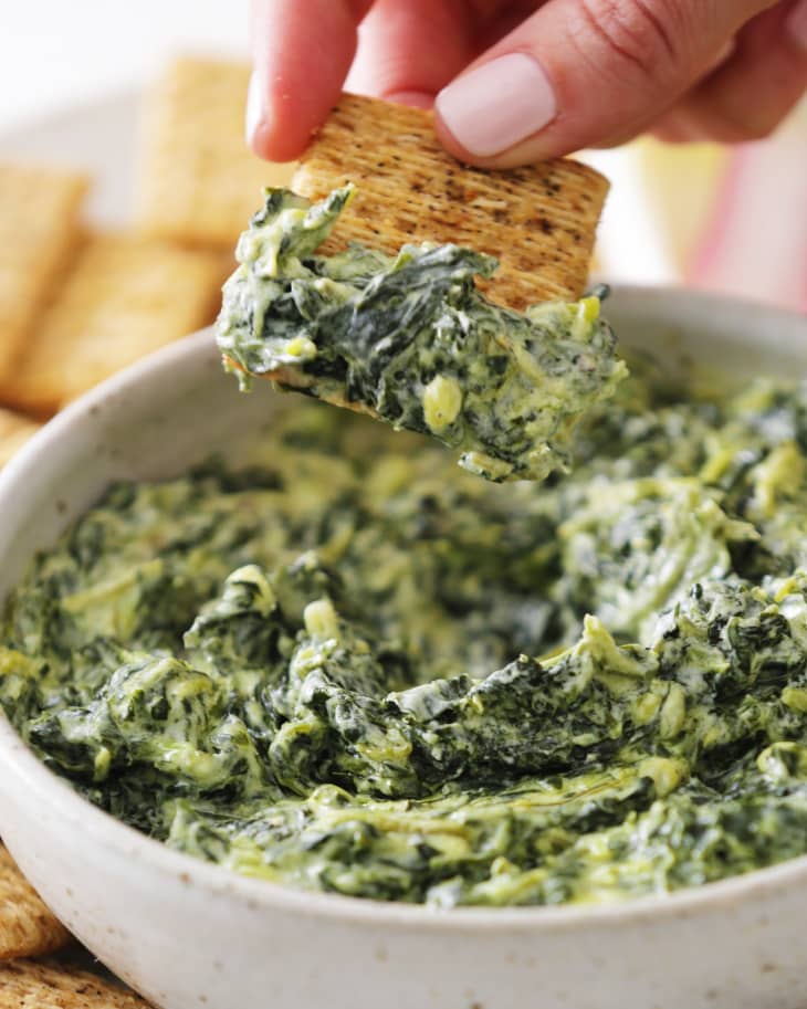 Creamy 5Ingredient Spinach Dip The Kitchn