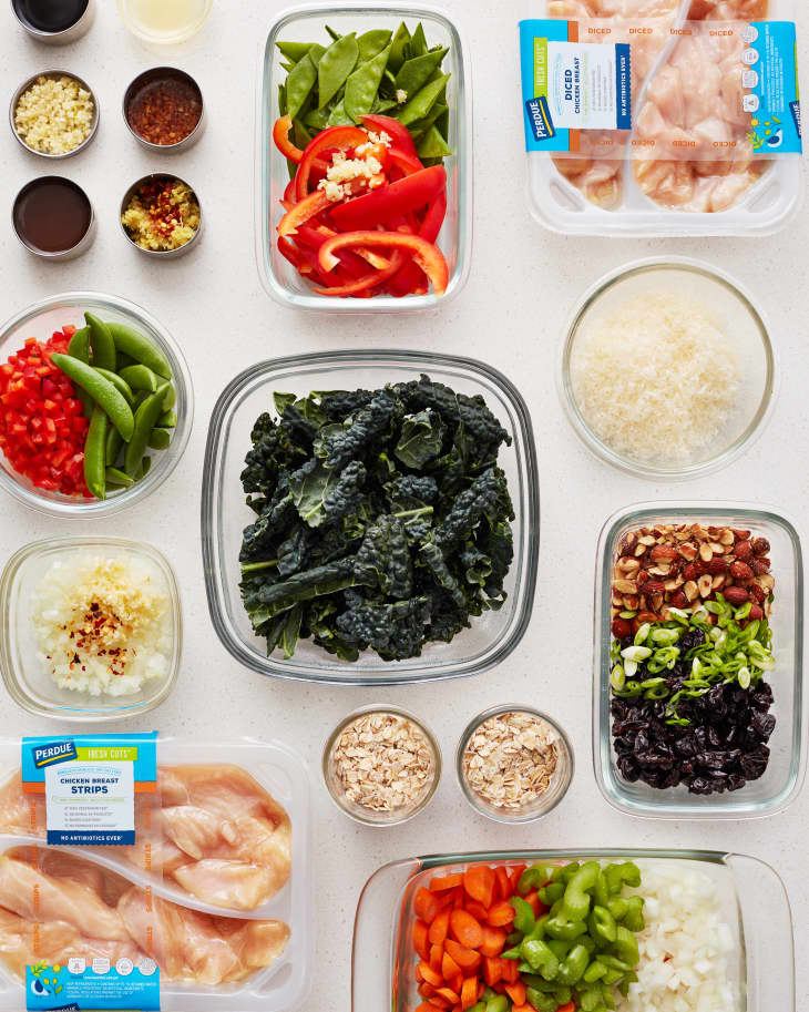 Easy Week Meal Prep Plan with Perdue Pre-Cut Chicken | Kitchn