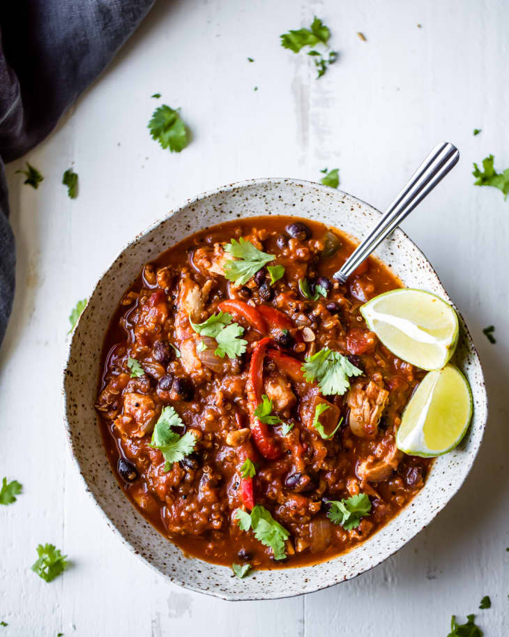 Slow Cooker Pumpkin & Chicken Chili for Cozy Fall Nights | The Kitchn