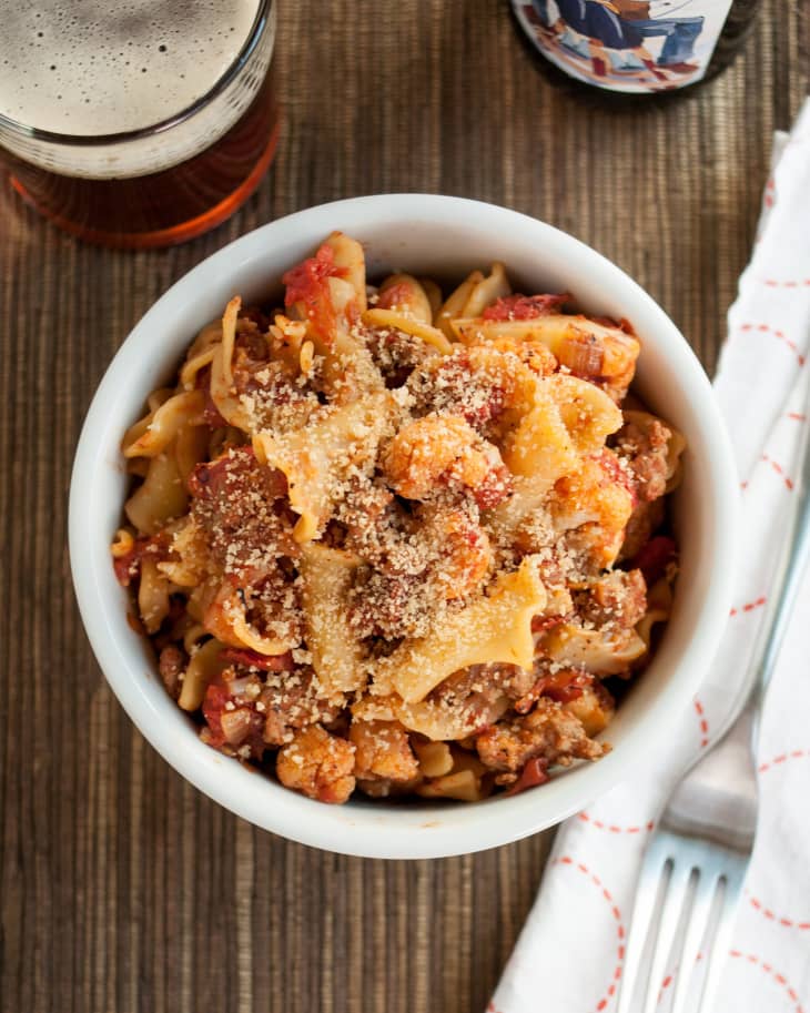 Recipe Pasta with Cauliflower, Sausage & Breadcrumbs The Kitchn