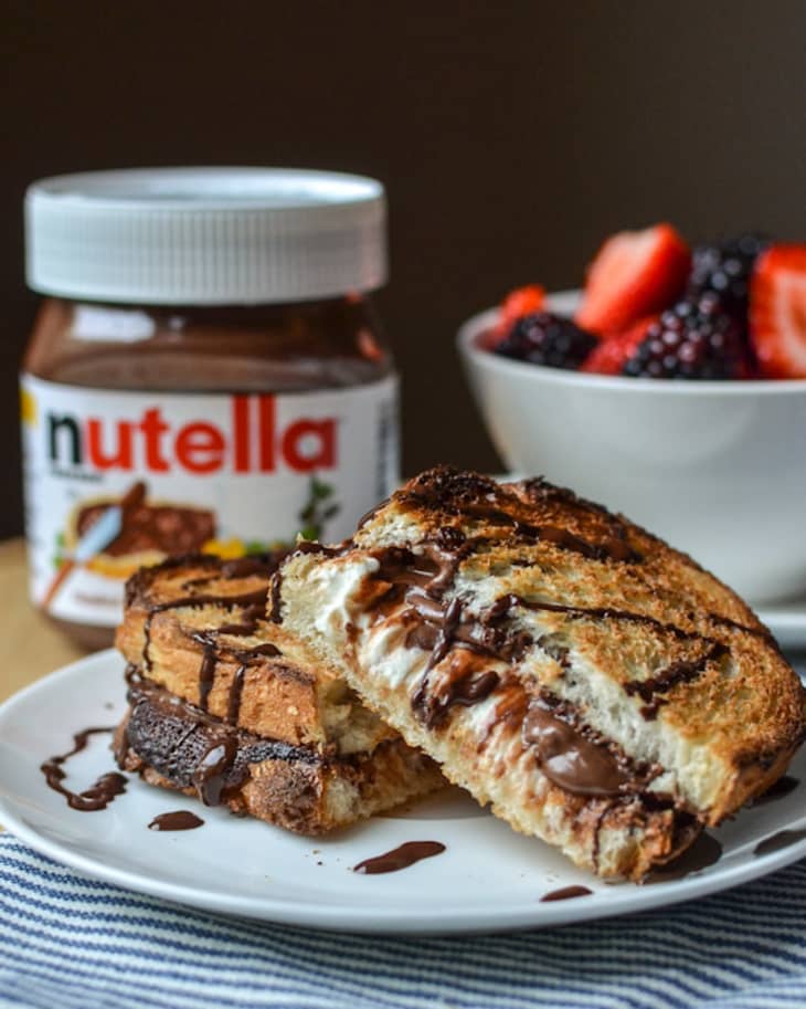 Dessert Recipe Hot Baked Nutella & Cream Cheese Sandwich The Kitchn