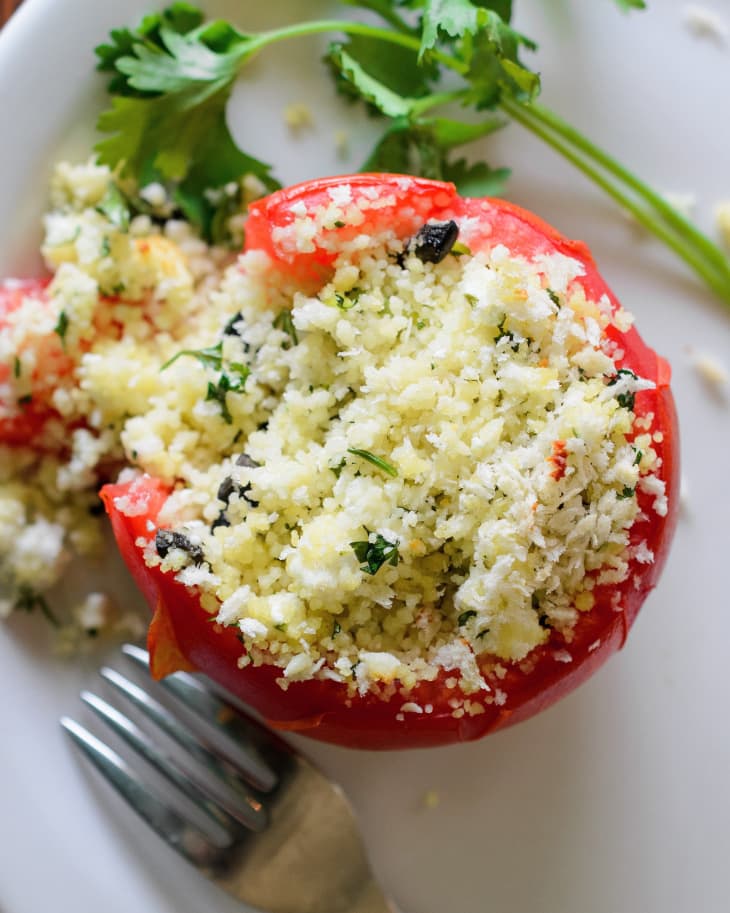 Recipe Couscous & Goat Cheese Stuffed Tomatoes The Kitchn