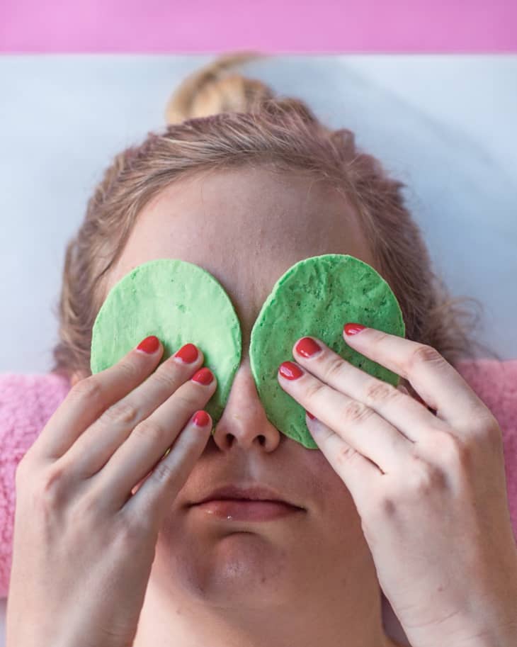How To Make Eye Masks from Cucumber & Coconut Oil The Kitchn
