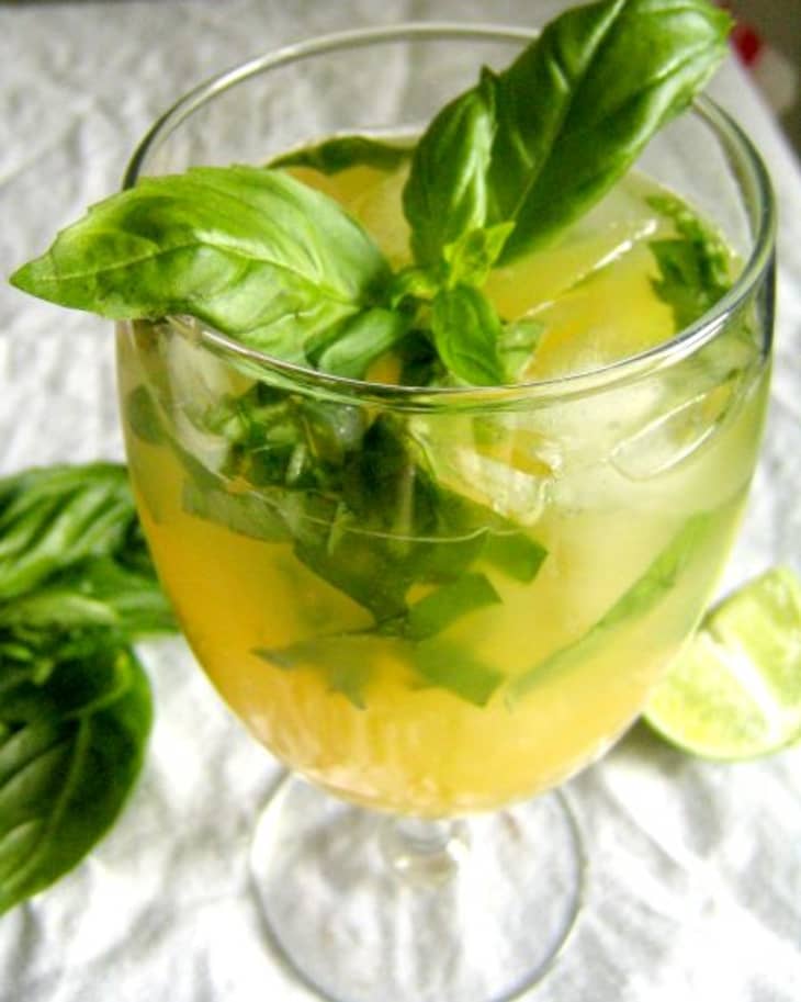 Recipe Pineapple Basil Cocktail The Kitchn